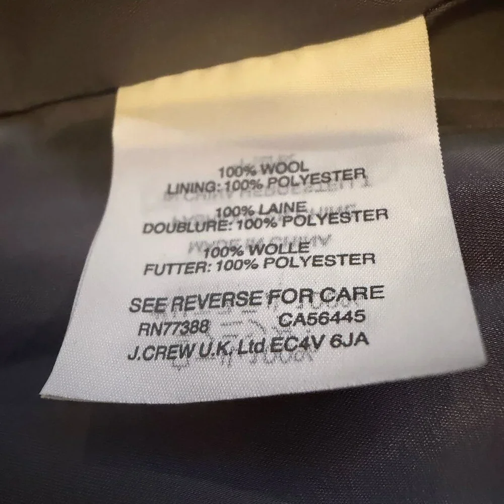 J.Crew Medium Gray Double Serge Wool Fit & Flare Dress Sleeveless Sz 6 - Picture 11 of 11